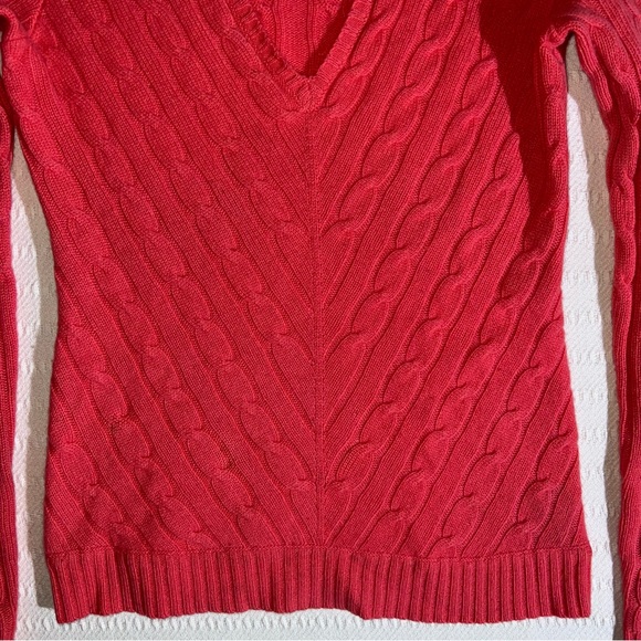 Ralph Lauren Black Label Cashmere Sweater Women's Small Slim Fit Cable Knit - Picture 3 of 8